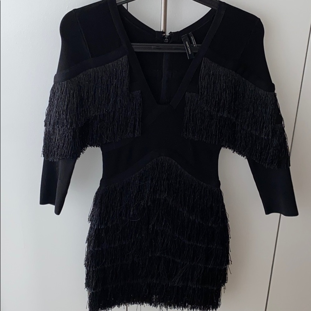 Marciano XS fringe bandage mini dress